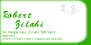 robert zilahi business card